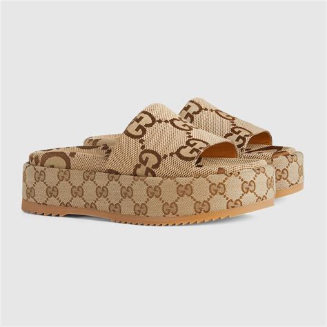 gucci womens platform slides|Gucci women's slides clearance sale.